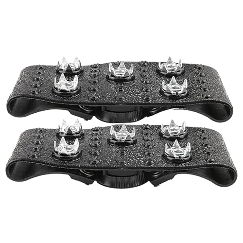 Shoe Spikes, Snow Cleats, Non-Slip Snow Grips, Winter Traction Gear, 2X Portable Walk Traction Cleats, 1.81x4.92x0.79 Inches for Walking, Fishing, Climbing, and Hiking Use von Ceprznvey