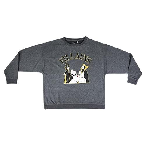 Cerdá Damen Sudadera Glitter Cotton Brushed Disney VILLANAS Sweatshirt, grau, M Cerdá Damen Sudadera Glitter Cotton Brushed Disney VILLANAS Sweatshirt, grau, M von Disney