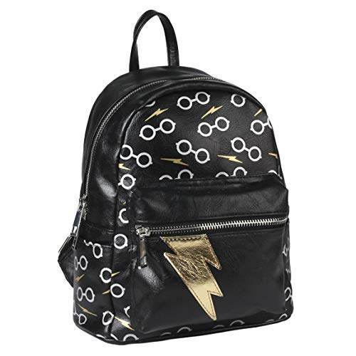 Cerdá Mochila Moda Harry Potter Rucksack, 25 cm, Schwarz (Negro), 2100002367 von CERDÁ LIFE'S LITTLE MOMENTS