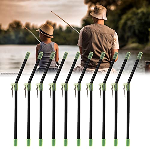 Fishing Anti Tangle Boom Set, 10 Anti Boom Mit Wirbel Angeln Zubehörröhrchen, Anti Tangle Boom Mit Wirbel Fishing Anti-tangle Boom Sleeves Set Durchlauf Röhrchen Angel Zubehör Abstandshalter Röhrchen von Cerioll