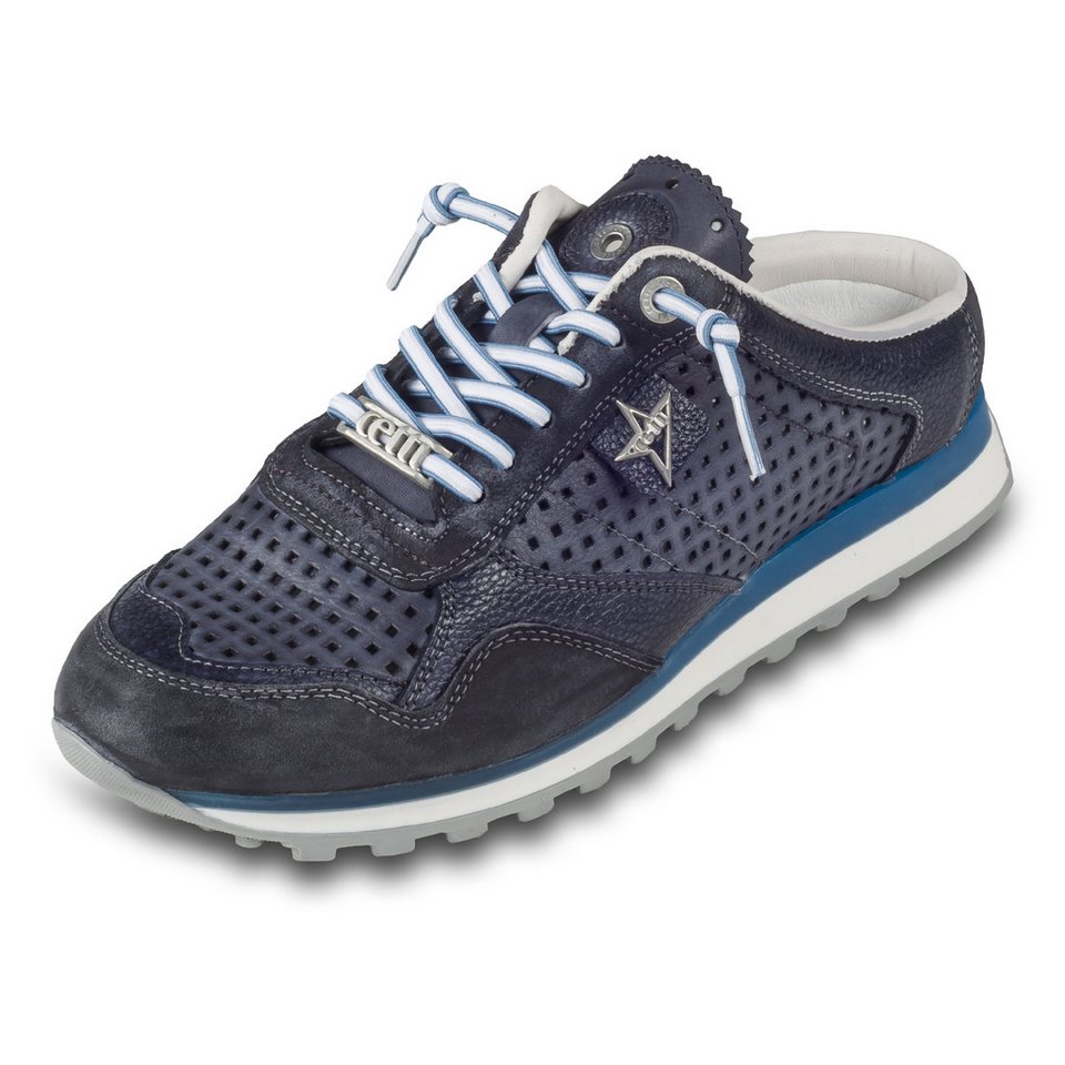 Cetti Leichte Herren Sneaker Mule, dunkel blau / grau, Kalbsleder perforiert Sneaker Gefertigt in Spanien Cetti Leichte Herren Sneaker Mule, dunkel blau / grau, Kalbsleder perforiert Sneaker Gefertigt in Spanien von Cetti