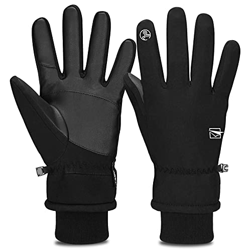 Cevapro Warm Winterhandschuhe Wasserdicht Touchscreen Handschuhe Fahrradhandschuhe Winddicht Atmungsaktiv Running-Handschuhe Männer Frauen für Outdoor Sports, Schwarz, M Cevapro Warm Winterhandschuhe Wasserdicht Touchscreen Handschuhe Fahrradhandschuhe Winddicht Atmungsaktiv Running-Handschuhe Männer Frauen für Outdoor Sports, Schwarz, M von Cevapro