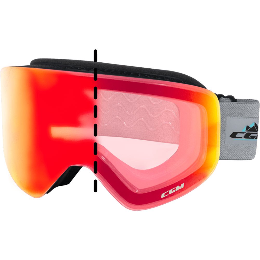 Cgm 781a Mag Ski Goggles Schwarz Photocromatica Iridium Plus Red/CAT1-CAT3 von Cgm