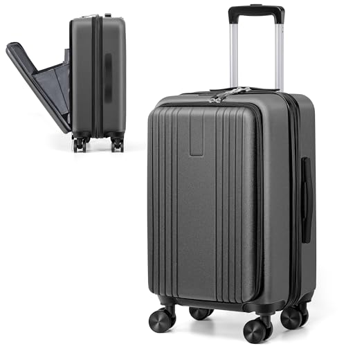 ChaCool Hartschalen-Koffer 38×26×57.5 cm mit Laptop-Fach, ABS-Material, TSA-Schloss, Robustes und Leichtes Reisegepäck,Grau ChaCool Hartschalen-Koffer 38×26×57.5 cm mit Laptop-Fach, ABS-Material, TSA-Schloss, Robustes und Leichtes Reisegepäck,Grau von ChaCool