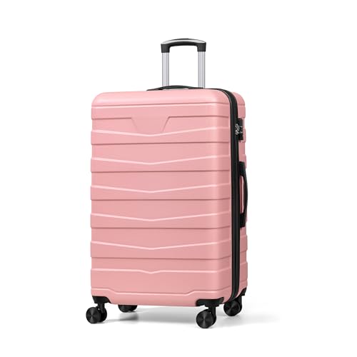 ChaCool Koffer Trolley Reisekoffer Check-In Gepäck, 45.5×26×57.5cm Hartschalen-Koffer mit TSA-Schloss und 4 Rollen ardschale Boardcase Handgepäck mit 5cm Volumenerweiterung (L, Rosa ChaCool Koffer Trolley Reisekoffer Check-In Gepäck, 45.5×26×57.5cm Hartschalen-Koffer mit TSA-Schloss und 4 Rollen ardschale Boardcase Handgepäck mit 5cm Volumenerweiterung (L, Rosa von ChaCool