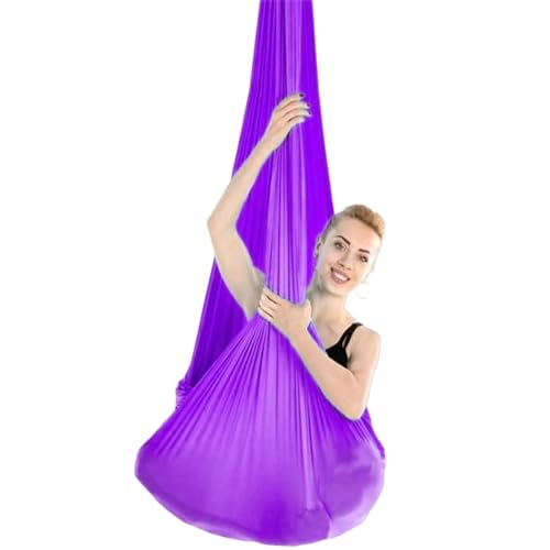 Chaies Aerial Yoga-Hängematte, Luftseide für Zuhause | Swing Cloth Yoga-Handtuch zum Aufhängen - 5 -Hängematte, Akrobatentuch, Aerial-Yoga-Handtuch, Seiden-Aerial-Yoga-Schaukel und Hängematten-Set für von Chaies