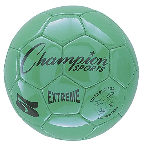 Champion Sports Series Soccer Ball Extreme Fußball, Größe 5, Grün, 5 von Champion Sports