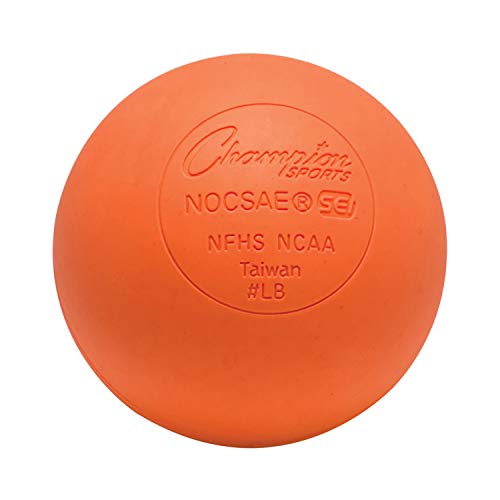 Champion Sports Farbigen Lacrosse-Bälle, offizielle Größe für professionelle, College- und Schul-Spiele, NCAA NFHS Zertifiziert, Orange, 1 Ball Champion Sports Farbigen Lacrosse-Bälle, offizielle Größe für professionelle, College- und Schul-Spiele, NCAA NFHS Zertifiziert, Orange, 1 Ball von Champion Sports