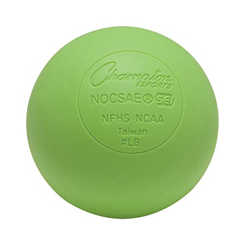Champion Sports Official Size Rubber Lacrosse Ball, Green (Single) von Champion Sports