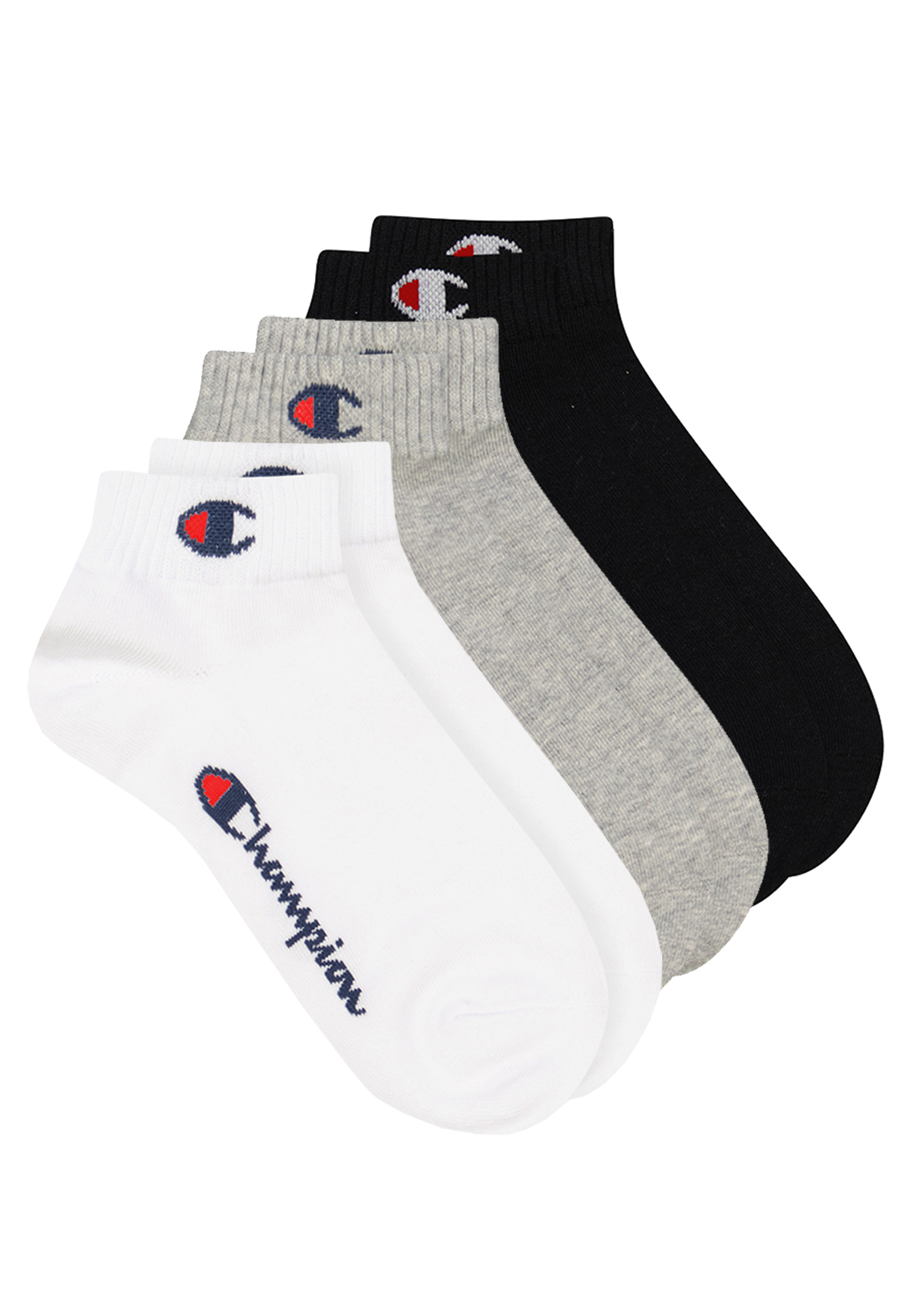 3 Paar Champion Quarter Socken Gr. 35 - 46 Unisex Sneaker Kurzsocken 3 Paar Champion Quarter Socken Gr. 35 - 46 Unisex Sneaker Kurzsocken von Champion