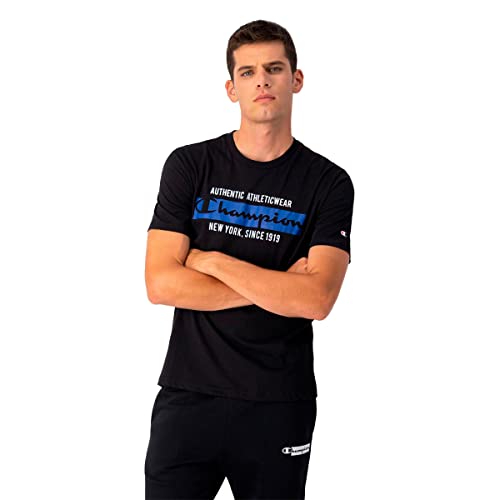 Champion Herren Graphic Shop Authentic S-s T-Shirt, Schwarz, L Champion Herren Graphic Shop Authentic S-s T-Shirt, Schwarz, L von Champion