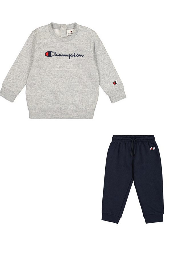 Champion Jogginganzug Champion Kinder Crewneck Suit Jogging 2 Teiler 306899 grau melange-dun von Champion