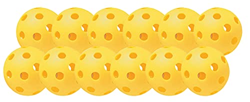Champion Sports 22,9 cm Hohle Kunststoff-Basebälle – athletische Baseballausrüstung – Bälle in regulärer Größe – Spaß für alle Altersgruppen – leicht/langlebig – 12 Stück, Gelb Champion Sports 22,9 cm Hohle Kunststoff-Basebälle – athletische Baseballausrüstung – Bälle in regulärer Größe – Spaß für alle Altersgruppen – leicht/langlebig – 12 Stück, Gelb von Champion Sports