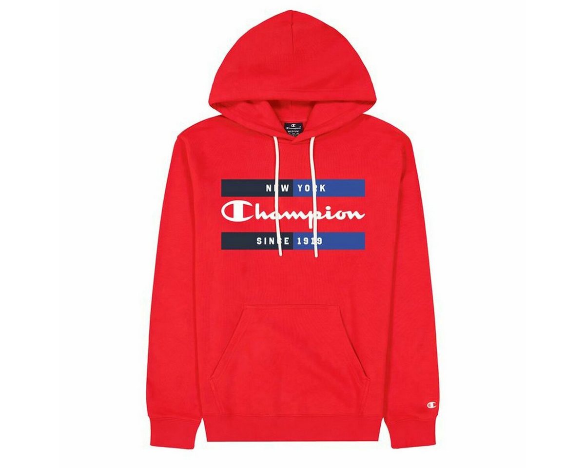 Champion Sweater Herren Sweater mit Kapuze Champion New York Rot von Champion