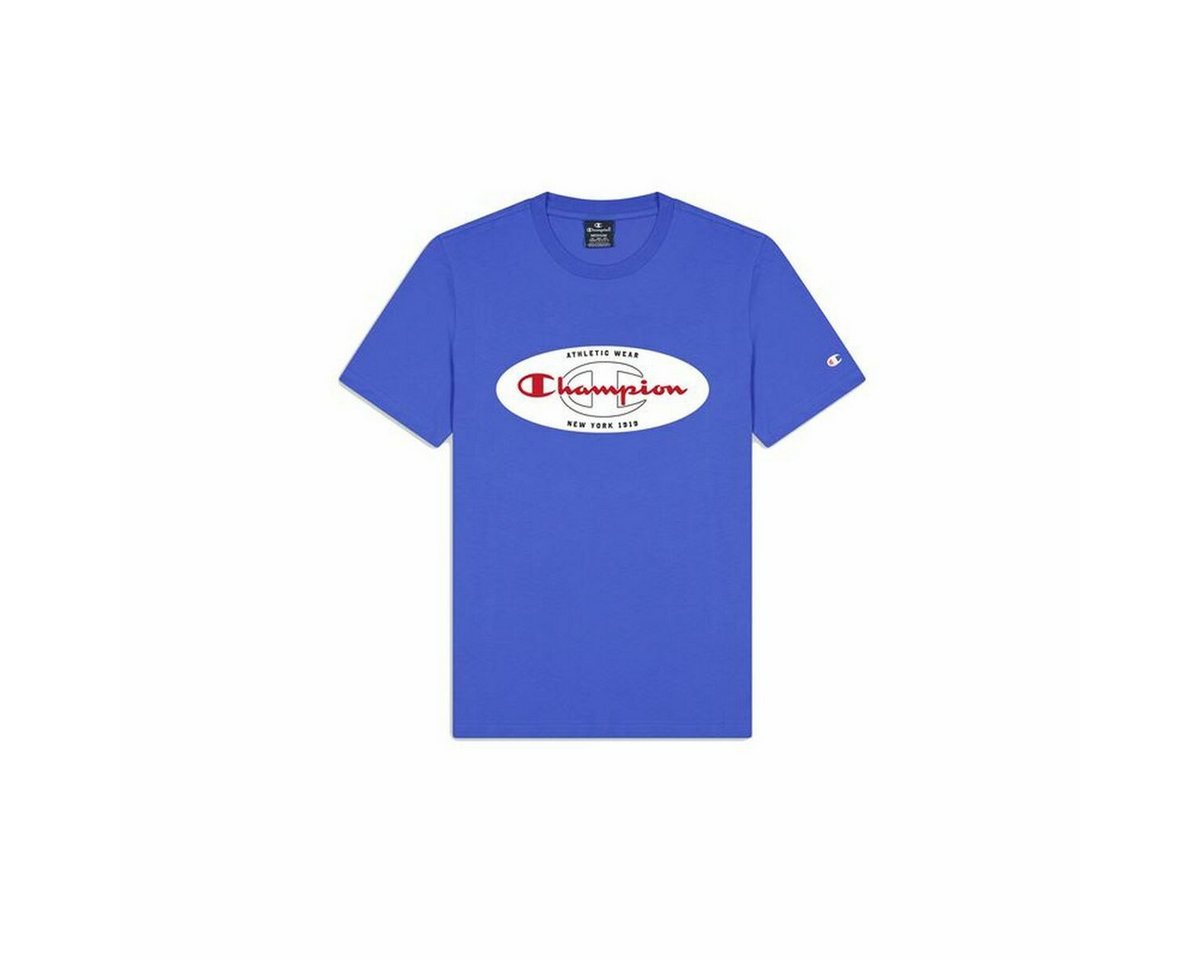 Champion T-Shirt Herren Kurzarm-T-Shirt Champion Crewneck Blau von Champion