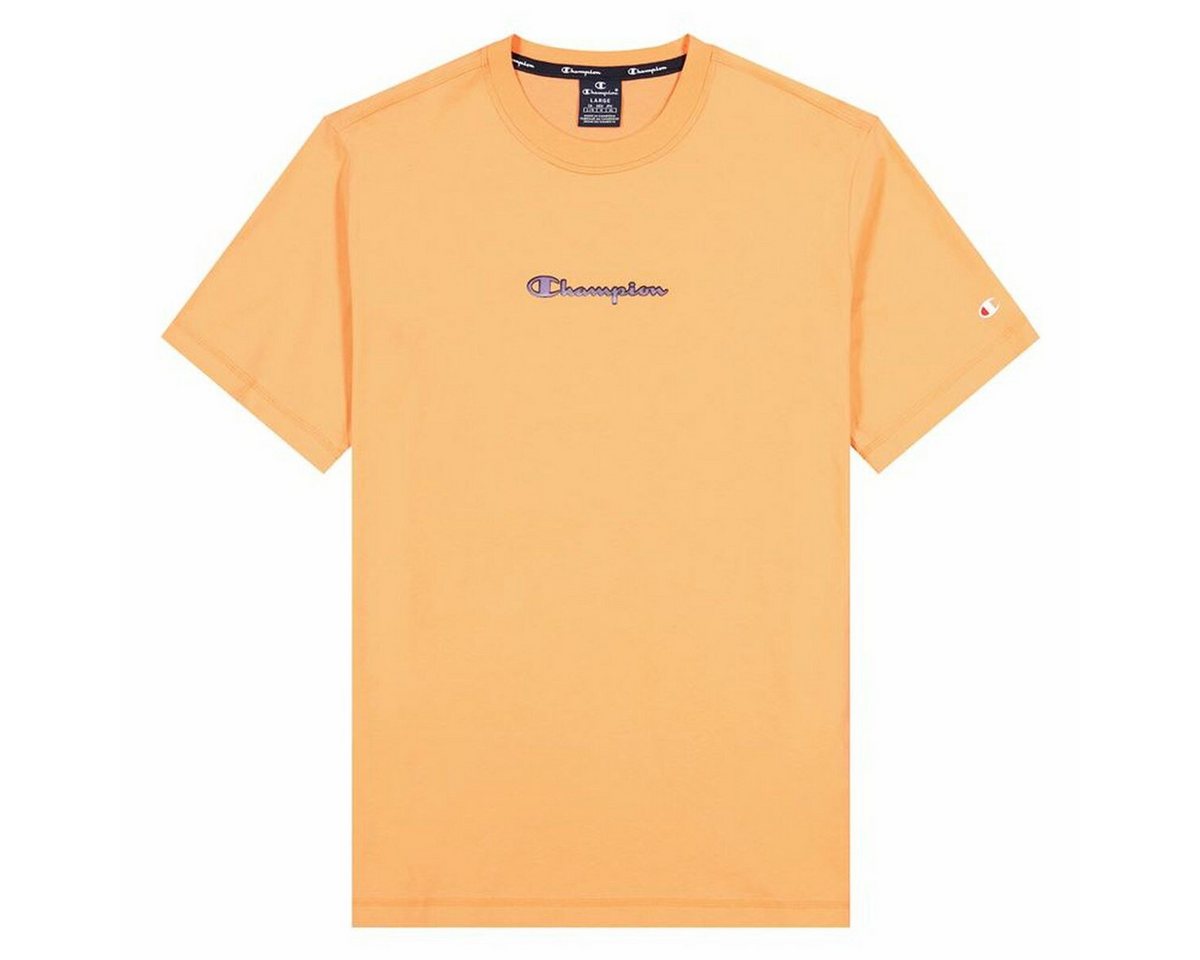 Champion T-Shirt Kurzarm-T-Shirt Champion Crewneck M Orange von Champion