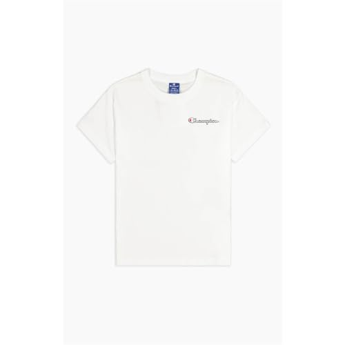 Champion Unisex Logo T Shirt, Wht, S EU Champion Unisex Logo T Shirt, Wht, S EU von Champion