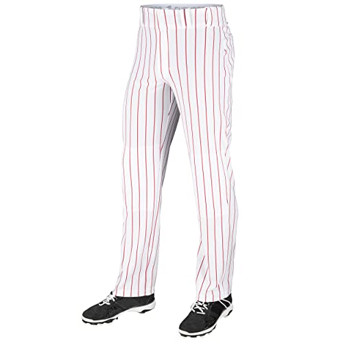 CHAMPRO Herren-Baseballhose mit 3 Krone und offenem Boden, lockere Passform, mit gestrickten Nadelstreifen CHAMPRO Herren-Baseballhose mit 3 Krone und offenem Boden, lockere Passform, mit gestrickten Nadelstreifen von Champro