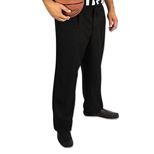 CHAMPRO Unisex-Erwachsene Referee Officials' Pants Ref Basketball Offizielles Polyester-Hose, schwarz, 44 von Champro