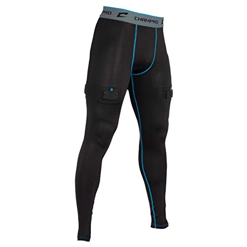 Champro Herren Blade Compression Tights Hockey-Kompressionsstrumpfhose, Schwarz, L Champro Herren Blade Compression Tights Hockey-Kompressionsstrumpfhose, Schwarz, L von Champro
