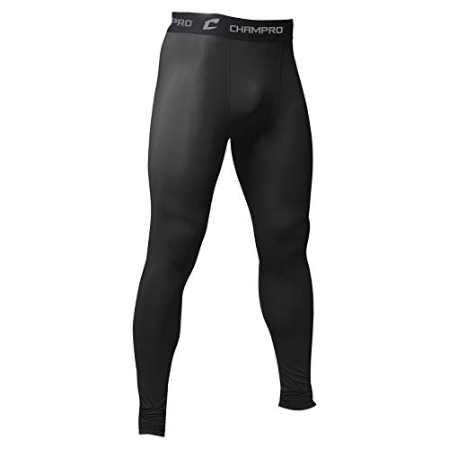 Champro Uni-Erwachsene Compression Kompressionsstrumpfhose aus Polyester/Spandex, Schwarz, Small Champro Uni-Erwachsene Compression Kompressionsstrumpfhose aus Polyester/Spandex, Schwarz, Small von Champro