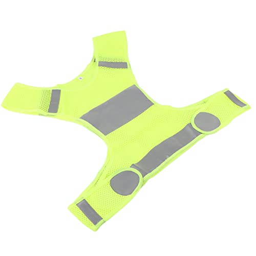 Changor Reflektierende Laufweste, Leicht zu Tragende Sicherheitsweste, Atmungsaktiv für Sportsicherheit (Fluoreszierender gelber M-Code) von Changor