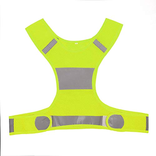 Changor Reflektierende Laufweste, Leicht zu Tragende Sicherheitsweste, Atmungsaktiv für Sportsicherheit (Fluoreszierender gelber XL-Code) von Changor