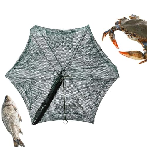 Changyeah Fischernetz,6 Loch Reusen für Fischfang Faltbare,Faltbare Köder-Fischreuse,Faltbare Krabbenfischfalle Guss,zum Fangen von Fischen, Garnelen, Krabben, Langusten Changyeah Fischernetz,6 Loch Reusen für Fischfang Faltbare,Faltbare Köder-Fischreuse,Faltbare Krabbenfischfalle Guss,zum Fangen von Fischen, Garnelen, Krabben, Langusten von Changyeah