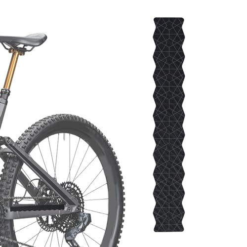 Chappal MTB-Kettenschutz – Mountainbike-Kettenstrebenschutz, Silikonaufkleber | Aufkleber für Fahrradkettenschutz | Kratzfester Aufkleber für die Fahrradkettenabdeckung zum Schutz des Fahrradrahmens von Chappal