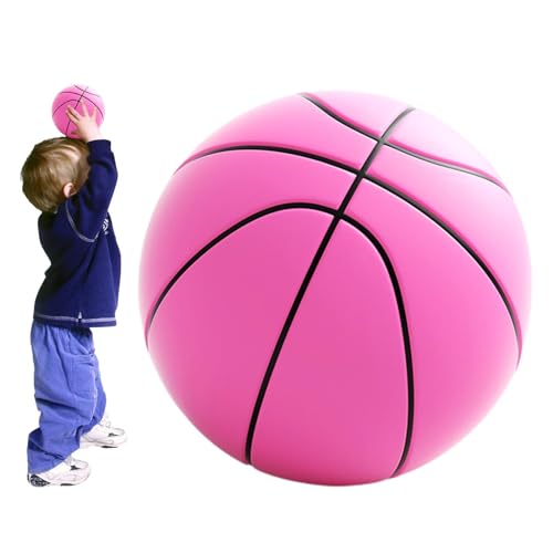Silent Basketball Dribbling Indoor | Mute Silent Basketball Größe 7 | Springender Ball, leiser Basketball, unbeschichteter Ball aus hochdichtem Schaumstoff | Weiche, leichte, leise Ballsportarten für von Chappal
