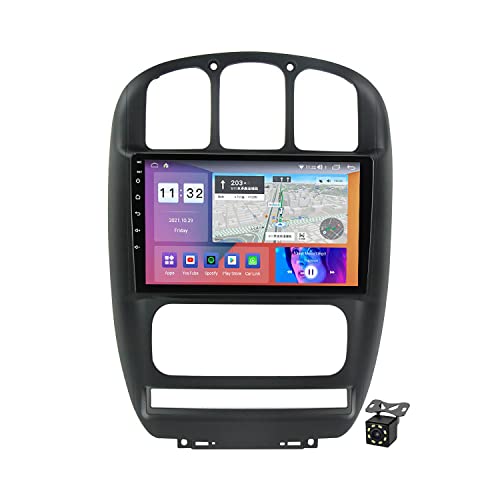 9 Zoll Android 11 Autoradio Multimedia Player Für Dodge Caravan 4 Für Chrysler Grand Voyager RS 2000-2012 Unterstützung Lenkradsteuerung/Wifi/4G/Carplay/DSP/Navi GPS Bluetooth,M200s/2+32g von Charmstep