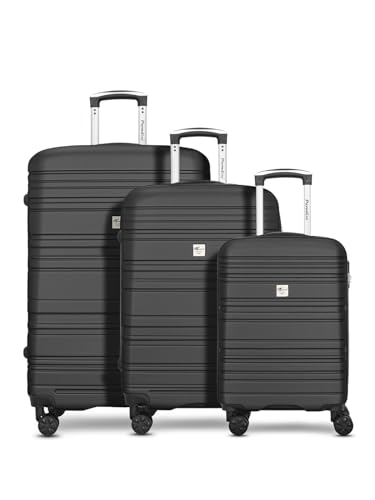 CHECK.IN Paradise Kofferset - 3-teilig | Koffer groß und Handgepäck-Trolley aus ABS-Material mit Zahlenschloss - Kreuzpackriemen | Volumen: 32 L / 62 L / 100 L CHECK.IN Paradise Kofferset - 3-teilig | Koffer groß und Handgepäck-Trolley aus ABS-Material mit Zahlenschloss - Kreuzpackriemen | Volumen: 32 L / 62 L / 100 L von Check in