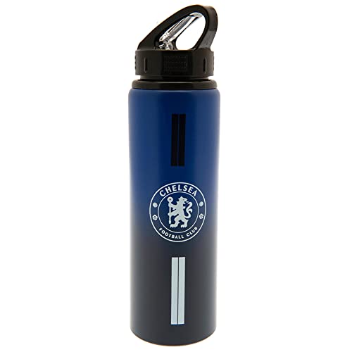 Chelsea F.C. Aluminium-Wasserflasche, 750 ml, Blau von Chelsea