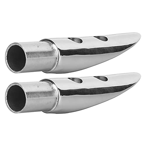 ChengyuWei 2pcs 316 Stainless Steel Handrail End Mount for Marine Boat with 7/8in Tube, Installation, No Drilling or Welding Required, Maximum Resistance, in Saltwater, von ChengyuWei