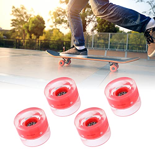 ChengyuWei Elastic 78A PU Flash Wheels for Skateboards - Ride for Beginners (Red) von ChengyuWei