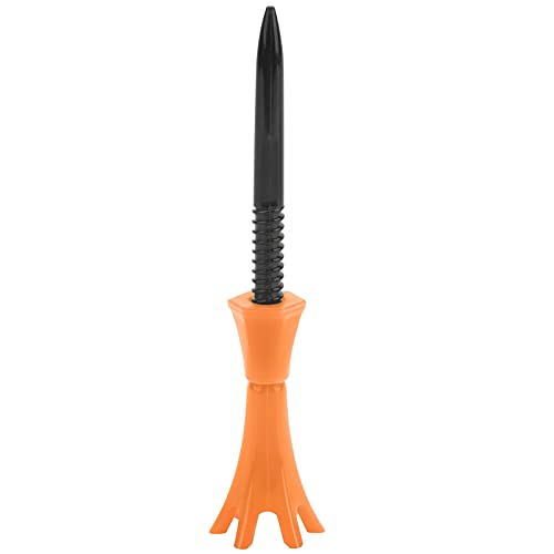 ChengyuWei Plastic Tees - Holder with Soft Rubber Claws for Enhanced Durability - Ideal for Outdoor Sports and Training (Orange) von ChengyuWei