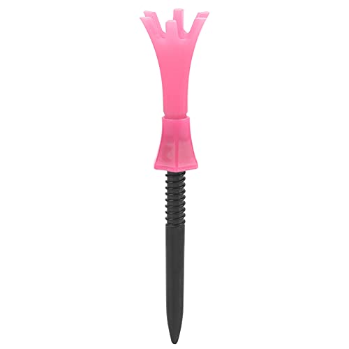 ChengyuWei Plastic Tees - Holder with Soft Rubber Claws for Enhanced Durability - Ideal for Outdoor Sports and Training (Pink) von ChengyuWei