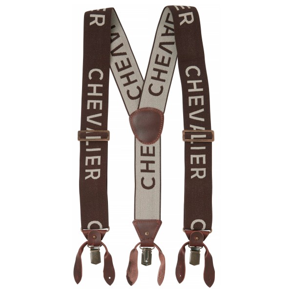 Chevalier - Chevalier Logo Suspenders - Hosenträger Gr One Size braun von Chevalier