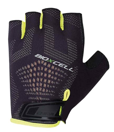 Chiba BioXCell Super Fly Fahrrad Handschuhe kurz schwarz/gelb 2025: Größe: M (8) von Chiba