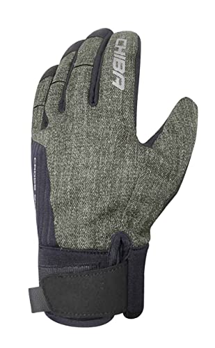 Chiba Cross Over Winter Fahrrad Handschuhe lang wasserdicht Olive grün/schwarz 2024: Größe: XL (10) von Chiba