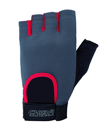 Chiba Erwachsene Handschuh Fit, dunkelgrau/rot, XS, 40416 von Chiba