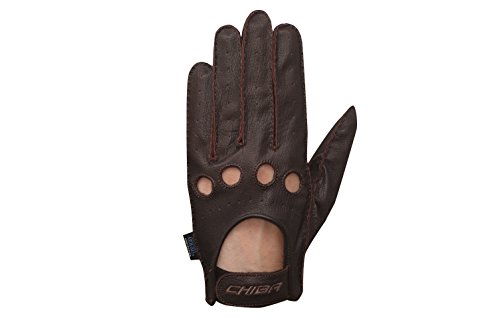 Chiba Herren Mille Miglia Leather Handschuhe, braun, S von Chiba