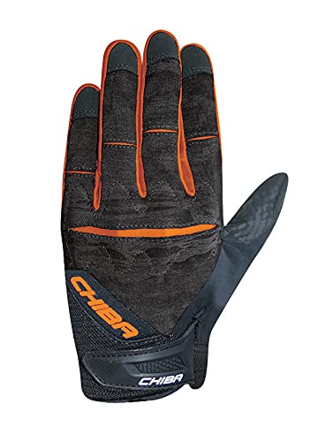 Chiba Maverick Fahrrad Handschuhe lang schwarz/orange 2021: Größe: L (9) von Chiba