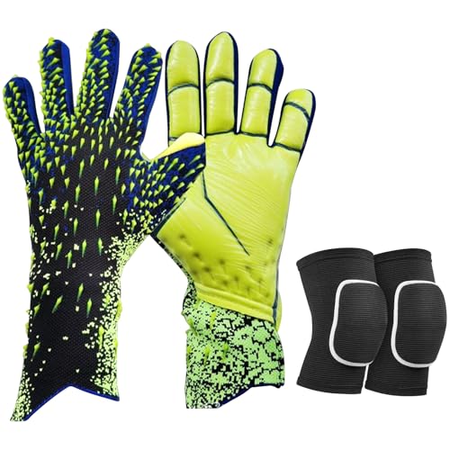 ChicSolis Torwarthandschuhe Kinder & Jugendliche mit Knieschoner: Junior Unisex Fußball Torwarthandschuhe Erwach Fußballhandschuhe - Tragbarkeit & Super Halt ChicSolis Torwarthandschuhe Kinder & Jugendliche mit Knieschoner: Junior Unisex Fußball Torwarthandschuhe Erwach Fußballhandschuhe - Tragbarkeit & Super Halt von ChicSolis