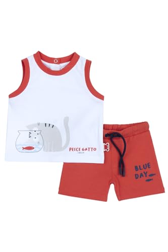 Chicco, Kinderset, Bestehend aus Unterhemd und Shorts, aus Weichem Stoff, Designed in Italy, Babykleidung 0-24 Monate, Kinderbekleidung Chicco, Kinderset, Bestehend aus Unterhemd und Shorts, aus Weichem Stoff, Designed in Italy, Babykleidung 0-24 Monate, Kinderbekleidung von Chicco