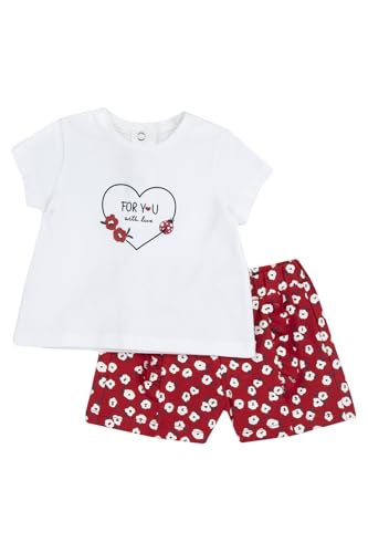 Chicco, KomplettSet Mädchen, TShirt und Shorts, mit Niedlichen und Lustigen Mustern, Designed in Italy, BabyKleidung 0-24 Monate, GeschenkIdeen Geburt, Weiß, 86 Chicco, KomplettSet Mädchen, TShirt und Shorts, mit Niedlichen und Lustigen Mustern, Designed in Italy, BabyKleidung 0-24 Monate, GeschenkIdeen Geburt, Weiß, 86 von Chicco