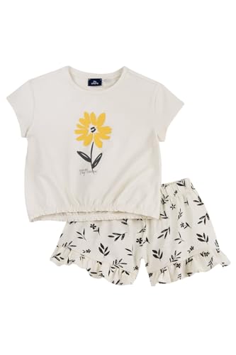 Chicco, Outfit für Mädchen, Bestehend aus T-Shirt und Shorts, aus Weicher Baumwolle, Italienisches Design, Kinderbekleidung, Beigefarben, 6 Jahre Chicco, Outfit für Mädchen, Bestehend aus T-Shirt und Shorts, aus Weicher Baumwolle, Italienisches Design, Kinderbekleidung, Beigefarben, 6 Jahre von Chicco