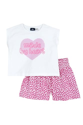 Chicco, Outfit für Mädchen, Bestehend aus T-Shirt und Shorts, aus Weicher Baumwolle, Italienisches Design, Kinderbekleidung, Rose, 3 Jahre Chicco, Outfit für Mädchen, Bestehend aus T-Shirt und Shorts, aus Weicher Baumwolle, Italienisches Design, Kinderbekleidung, Rose, 3 Jahre von Chicco