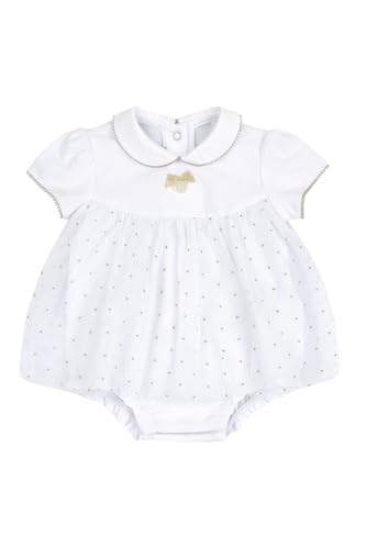 Chicco, Strampler BabyMädchen, Elegant, Aus Weicher Baumwolle, Mit Bequemer Rückenöffnung und Klappe, Designed in Italy, BabyKleidung 0-24 Monate, Weiß, 0 Monate Chicco, Strampler BabyMädchen, Elegant, Aus Weicher Baumwolle, Mit Bequemer Rückenöffnung und Klappe, Designed in Italy, BabyKleidung 0-24 Monate, Weiß, 0 Monate von Chicco