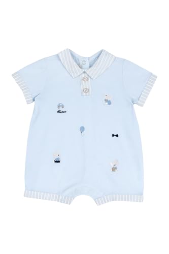 Chicco, Strampler Neugeborenes, Elegant, Aus Weicher Baumwolle, Mit Bequemer Öffnung Am Rücken Und Am Latz, Designed In Italy, BabyKleidung 0-24 Monate, Hellblau, 74 Chicco, Strampler Neugeborenes, Elegant, Aus Weicher Baumwolle, Mit Bequemer Öffnung Am Rücken Und Am Latz, Designed In Italy, BabyKleidung 0-24 Monate, Hellblau, 74 von Chicco